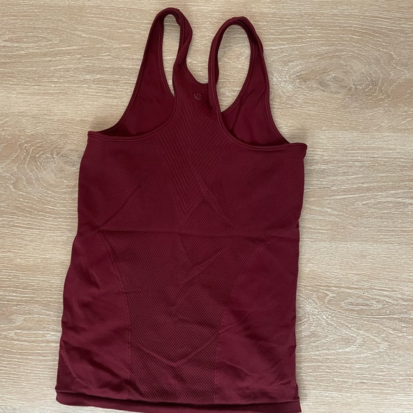 RARE Lululemon Burgundy Red Tank 6 - Picture 2 of 5